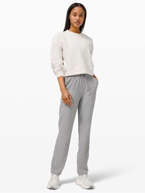 lululemon athletica keep moving high rise pant in rhino gray